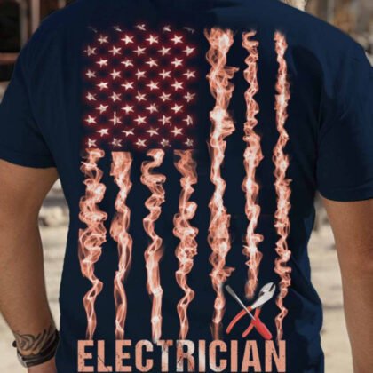 Smoky Flag Electrician Apparel - USA Pride